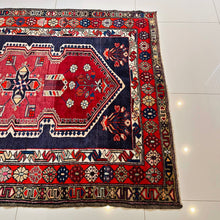 1950 PERSIAN ARDEBIL RUNNER RUG 4’ 4” x 10’ 1” (FEA.RUN.6332)