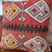 VINTAGE ANATOLIAN KILIM RUG PILLOW 16x16 (PIL.1217)