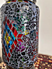 Handmade Turkish Moroccan Mosaic Table Lamp, Stained Glass Night Light (invl6)