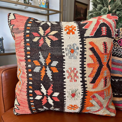 1950 TURKISH KILIM PILLOW 18x18 (PIL.1241)