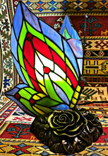 Handmade Tiffany Style Stained Glass Butterfly Table Lamp Night Light (LGHT184)
