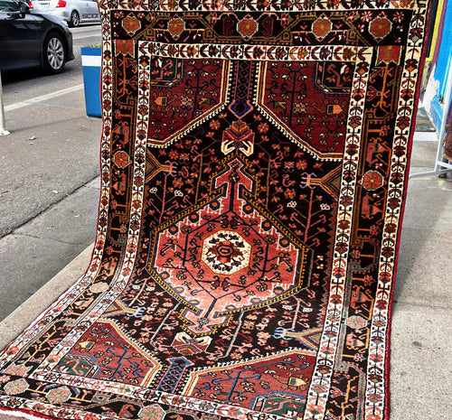 1950 PERSIAN TUYSERKAN RUG 4’ 2” x 6’ 6” (MED.3005)