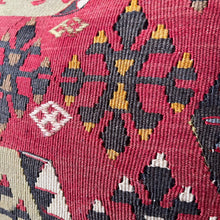 1950 TURKISH ANATOLIAN KILIM RUG PILLOW 16x16 (PIL.1211)