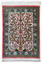 1970 PERSIAN QOM RUG 2’ 8” x 3’ 9” (SMA.FEA.222)
