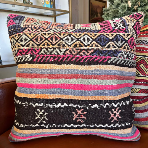 1950 TURKISH KILIM PILLOW 18x18 (PIL.1247)