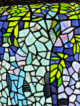 Large Exquisite Handmade Wisteria Stained Glass Tiffany Style Table Lamp