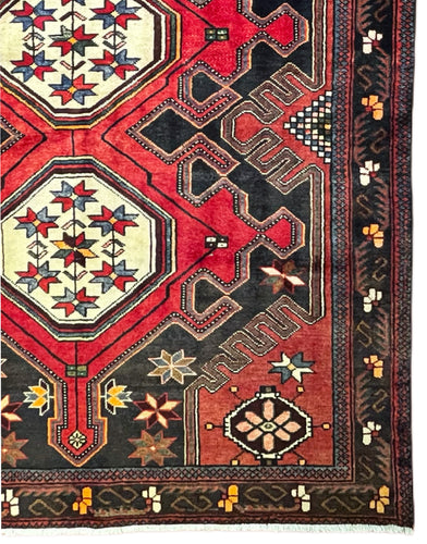 1950 PERSIAN SHAHSAVAN RUG 4’ 8” x 6’ 10” (MED.29)