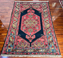 1930 PERSIAN ZANJAN RUG 4’ 1” x 6’ 1” (MED.FEA.174)