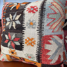 1950 TURKISH ANATOLIAN KILIM RUG PILLOW 16x16 (PIL.1195)