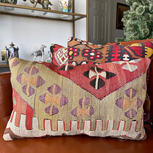 1950 TURKISH KILIM RUG 12x18 (PIL.1144)