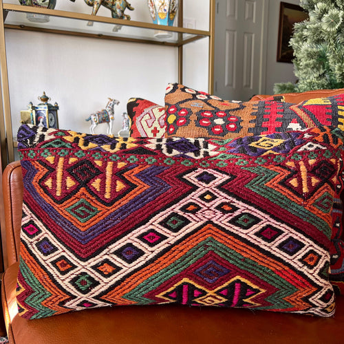 1950 TURKISH KILIM RUG 12x18 (PIL.1142)