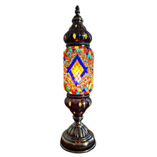 Handmade Turkish Moroccan Mosaic Table Lamp, Stained Glass Night Light (invl4)