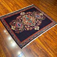 1950 PERSIAN KASHAN RUG 2’ 5” x 2’ 11” (SMA.1319)