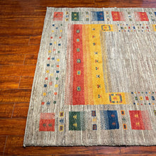 1980 PERSIAN GABBEH RUG 5’ x 6’ 5” (MED.1924)