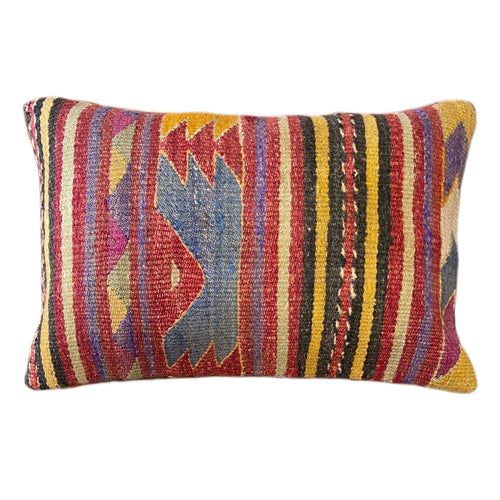 Handmade Turkish Kilim Pillow Cover 16x24 in. (Pil.8057)