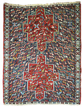 1930 CAUCASIAN SHAHSAVAN RUG 3’ 8” x 4’ 5” (MED.8125)