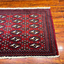 1950 PERSIAN TORKAMAN RUG 2’ 1” x 4’ 4” (SMA.7017)