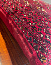 1950 PERSIAN TORKAMAN RUG PILLOW CUSHION 1’ 10” x 3’ 8”(PIL.6321)