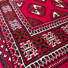 1990 PERSIAN TURKOMAN RUG 2’ x 6’ 5” (RUN.987)