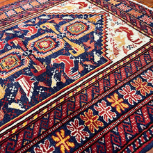 1970 PERSIAN QASEMABAD RUG 2’ 5” x 2’ 11” (SMA.FEA.5212)