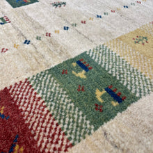 1980 PERSIAN GABBEH RUG 4’ 11” x 6’ 4” (MED.1900)