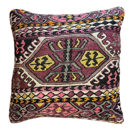 Handmade Turkish Kilim Pillow Cover 16x16 in. (Pil.8022)