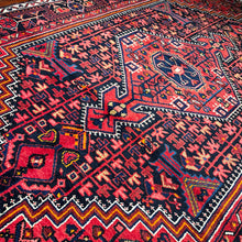 1950 PERSIAN TUYSERKAN RUG 4’ 8” x 7’ 1” (MED.FEA.34)