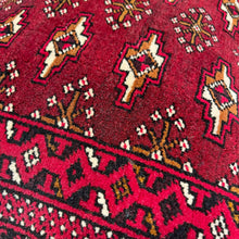 1950 PERSIAN TORKAMAN RUG PILLOW CUSHION 1’ 10” x 3’ 8”(PIL.6321)