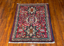 1950 PERSIAN KARAJA RUG 2’ 1” x 2’ 10” (SMA.FEA.5204)