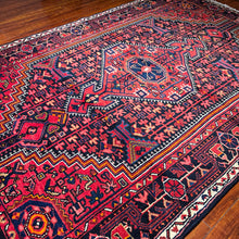 1950 PERSIAN TUYSERKAN RUG 4’ 8” x 7’ 1” (MED.FEA.34)