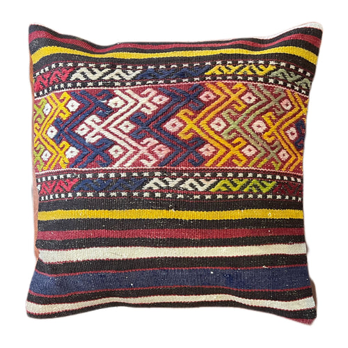 Handmade Turkish Kilim Pillow Cover 16x16 in. (Pil.8034)