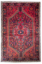 1950 PERSIAN TUYSERKAN RUG 4’ 8” x 7’ 1” (MED.FEA.34)