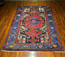 1950 PERSIAN TARUM RUG 4’ 6” x 6’ 8” (MED.FEA.1265)