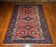 1930 PERSIAN ZANJAN RUG 4’ 4” x 6’ 7” (MED.FEA.53)