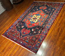 1950 PERSIAN ZANJAN RUG 4’ 3” x 6’ 3” (MED.FEA.78)