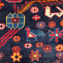 1950 PERSIAN SHAHSAVAN RUG 5’ 1” x 13’ 2” (RUN.FEA.183)