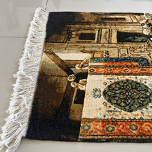 1980 TABRIZ TABLEU RUG 2’ 1” x 2’ 10” (TABL.3331)