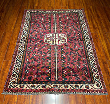 1950 PERSIAN SHIRAZ RUG 3’ 5” x 4’ 10” (MED.238)