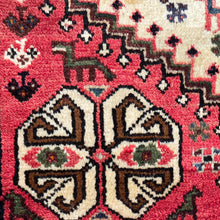 1950 PERSIAN SHIRAZ RUG 3’ 6” x 5’ (MED.272)