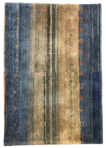 1980 PERSIAN GABBEH RUG 3’ 6” x 5’ 1” (MED.2122)