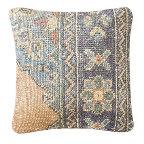 Handmade Turkish Kilim Pillow Cover 16x16 in. (Pil.8037)