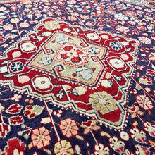 1950 PERSIAN JOZAN RUG 3’ 7” x 5’ 1” (MED.FEA.3125)