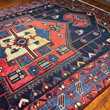 1950 PERSIAN ZANJAN RUG 4’ 3” x 6’ 3” (MED.FEA.78)