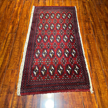 1950 PERSIAN TORKAMAN RUG 2’ 1” x 4’ 4” (SMA.7017)