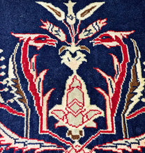 1950 PERSIAN KASHAN RUG 2’ 4” x 3’ 2” (SMA.420)