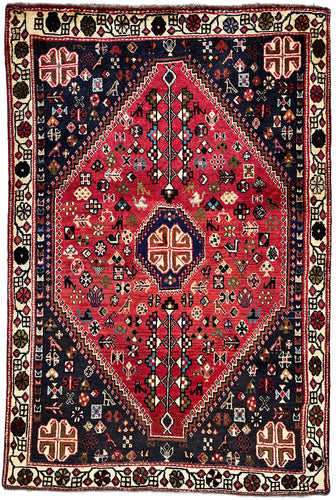 1950 SHIRAZ RUG 3’ 9” x 5’ 7” (MED.169)