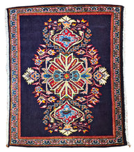 1950 PERSIAN KASHAN RUG 2’ 5” x 2’ 11” (SMA.1319)