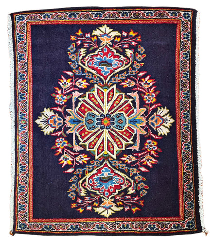 1950 PERSIAN KASHAN RUG 2’ 5” x 2’ 11” (SMA.1319)