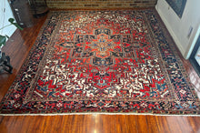 1950 PERSIAN HERIZ RUG 8’ 11” x 10’ 3” (LARG.631)