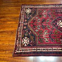 1950 PERSIAN SHIRAZ RUG 3’ 4” x 4’ 9” (MED.269)